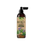 Anti-lice herbal treatment shampoo with peppermint, mullein, ginseng, lavender, and ylang-ylang extracts, enriched with vitamins B3, B6, A, E, C, and B5 for men and women.