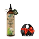 Dry hair scalp treatment shampoo enriched with cardamom, aloe vera, rosemary, amla, and hollyhock—combined with deeply nourishing organic oils such as avocado, macadamia, shea butter, kukui nut, and sweet almond oil. Provides intense hydration, reduces dryness, and restores softness. Suitable for men and women. Sulfate-free and alcohol-free.