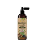 Demodex scalp treatment tonic enriched with cinnamon, tea tree, dandelion, remannia root, and activated charcoal. Fortified with vitamins B3, B5, C, E, and A to purify the scalp, reduce mite activity, soothe irritation, detox pores, and restore healthy scalp balance. Suitable for men and women. Size 100ml.