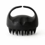 Short tooth scalp massage comb with anti-slip plastic grips, ideal for thin hair or short beards, helps reduce dandruff and improve scalp circulation.